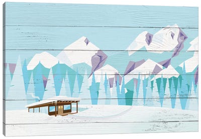 The Dapper Dugout Canvas Art Print - Ski Chalet