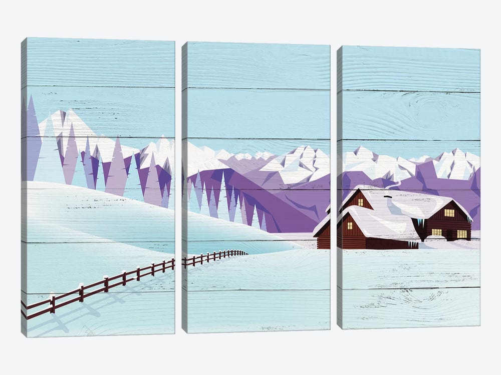 Weekend Getaway by 5by5collective 3-piece Art Print