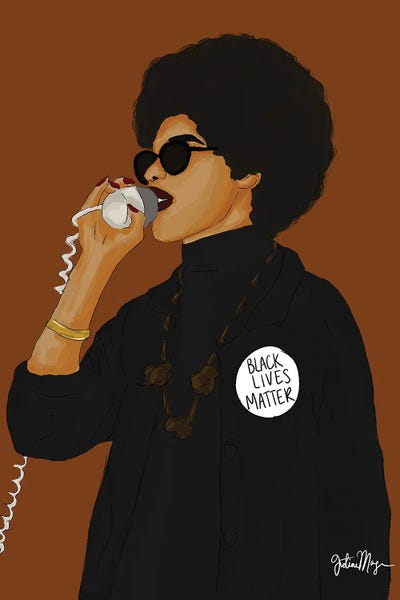 Black Power by Winnie Weston canvas print