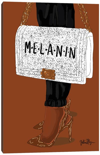 Melanin Canvas Art Print - High Heel Art