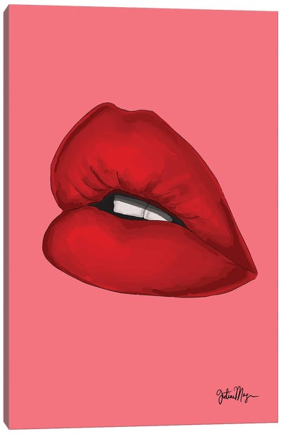 Read My Lips Canvas Art Print - Lips Art