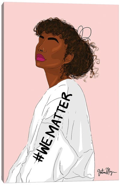 We Matter Canvas Art Print - Black Lives Matter Art