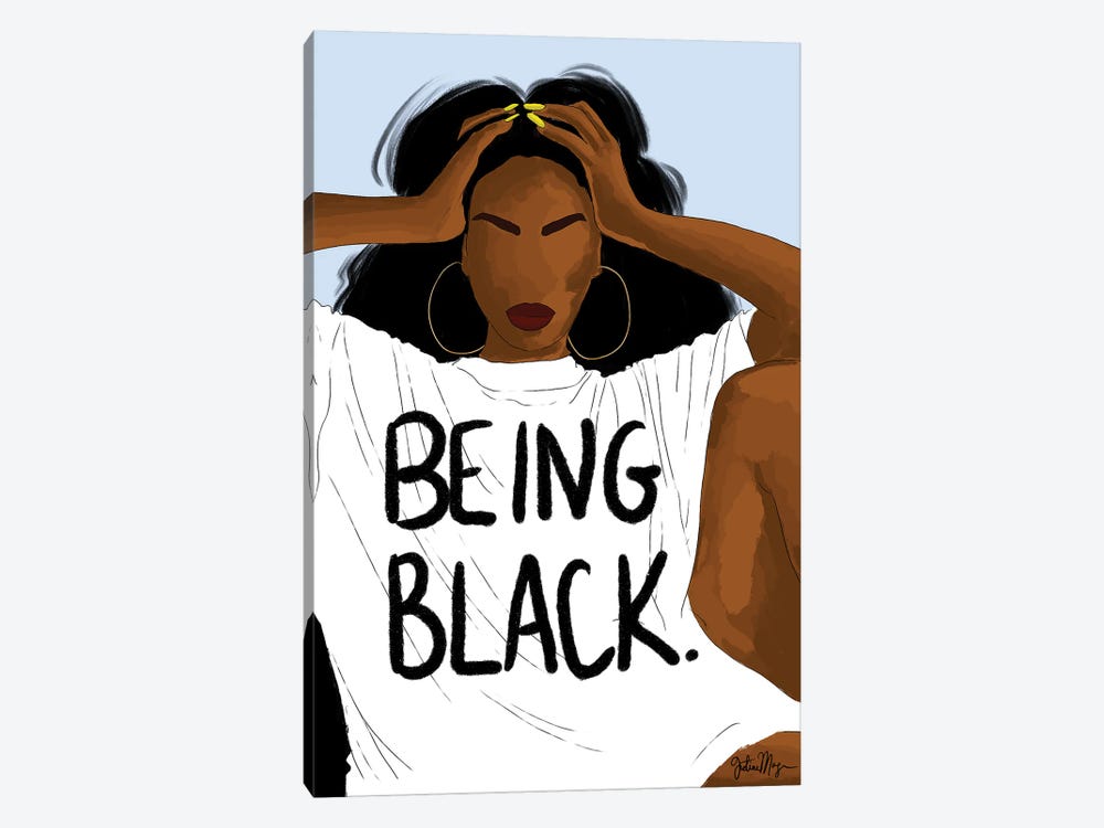 Being Black by Winnie Weston 1-piece Canvas Art