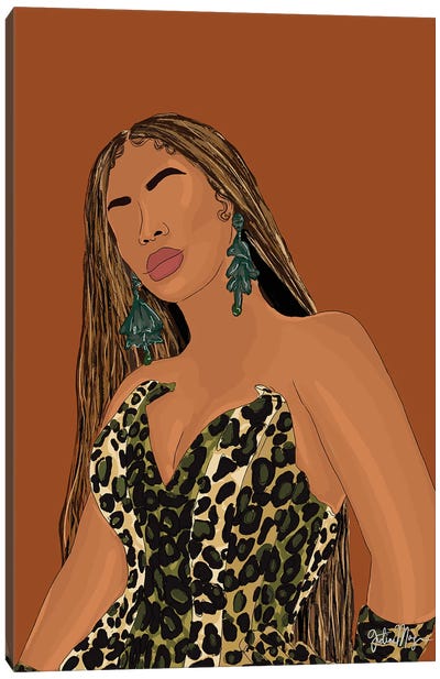 Pattern Queen Canvas Art Print - Beyoncé