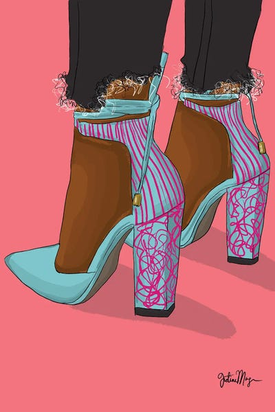 High Heels: Pink & Blue by Winnie Weston
