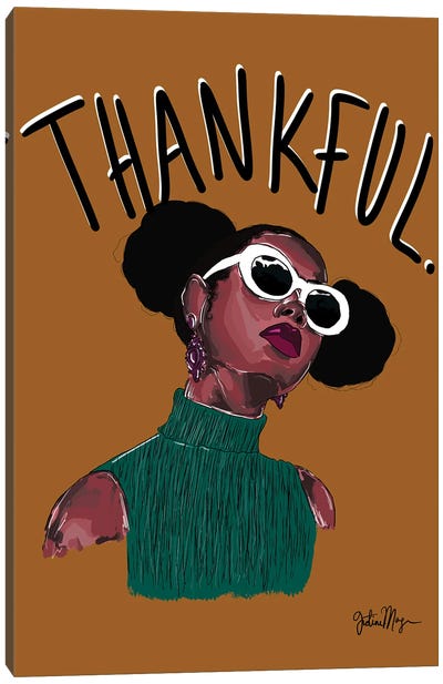 Thankful Canvas Art Print - Black Lives Matter Art