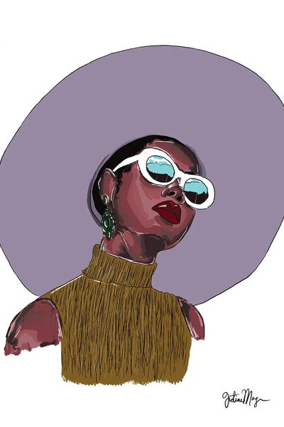 Hat Lady by Winnie Weston canvas print