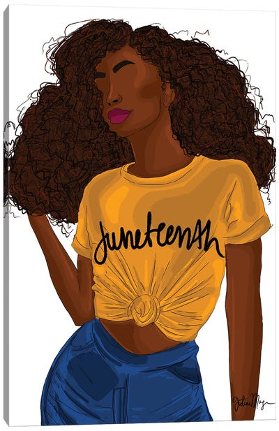 Miss Juneteenth Canvas Art Print - Black History Month