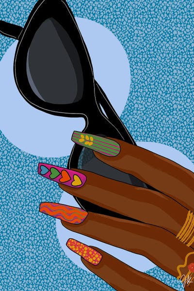 Weekend Nails by Winnie Weston framed wall art