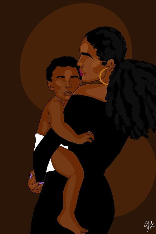 Mommy And Me by Winnie Weston wall art