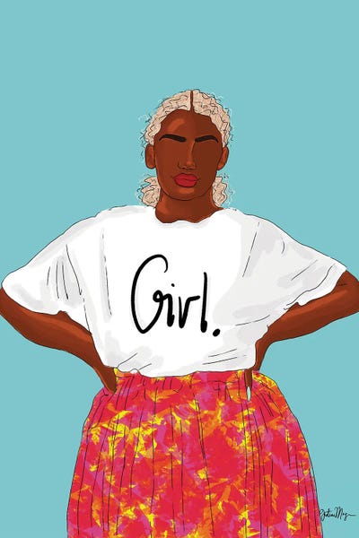 Girl, Just Keep Blooming by Winnie Weston canvas print