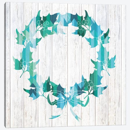 Wreath Of Holly Canvas Print #WWW13} by 5by5collective Canvas Print