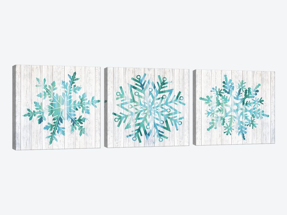 A Winter Blizzard by 5by5collective 3-piece Canvas Print