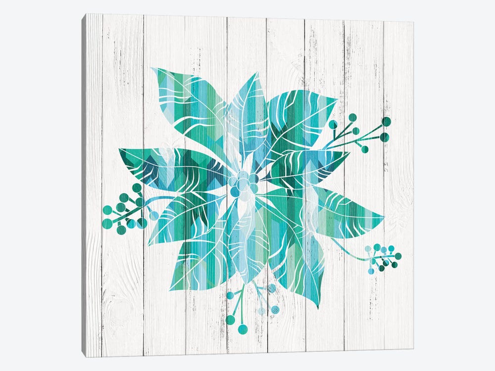 Poinsettia Noel by 5by5collective 1-piece Canvas Print