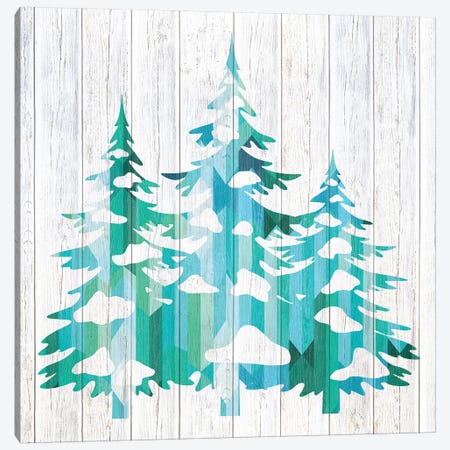 Snowfall Pines Canvas Print #WWW8} by 5by5collective Canvas Wall Art