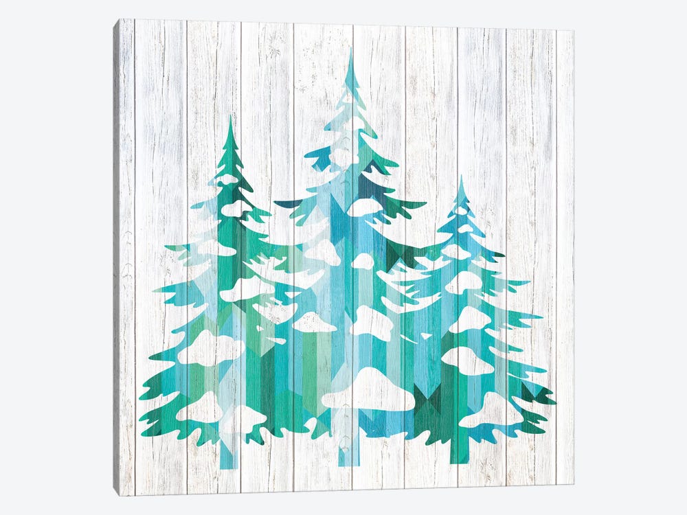 Snowfall Pines by 5by5collective 1-piece Canvas Art