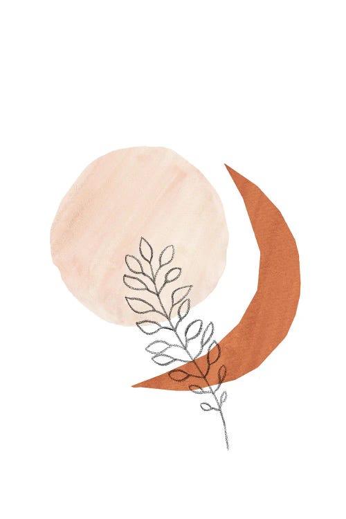 Sun Moon And Plant by Whales Way wall art