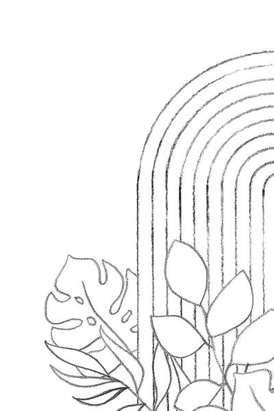Whales Way: Botanical Line Art by Whales Way