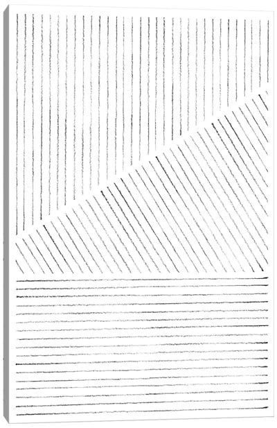 Abstract Geometric Lines Canvas Art Print