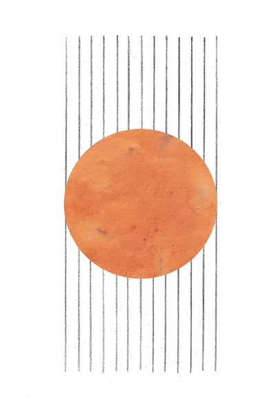 Circular Abstract: Burnt Orange Abstract by Whales Way