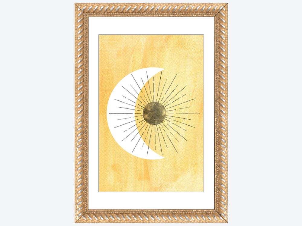 My Sun, My Moon Canvas Frame 12X12 - ivory & birch