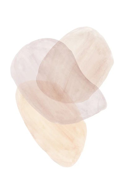 Soft Pastel Tone Abstract Shapes by Whales Way art print