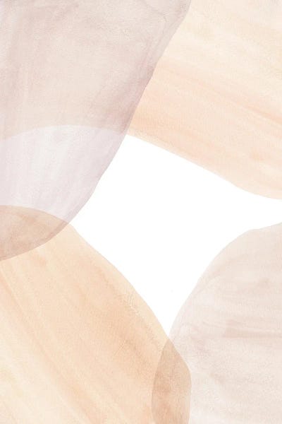 Soft Pastel Tone Abstract Shapes Ii by Whales Way art print