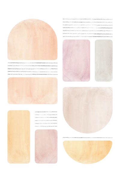 Abstract Geometric Shapes by Whales Way art print