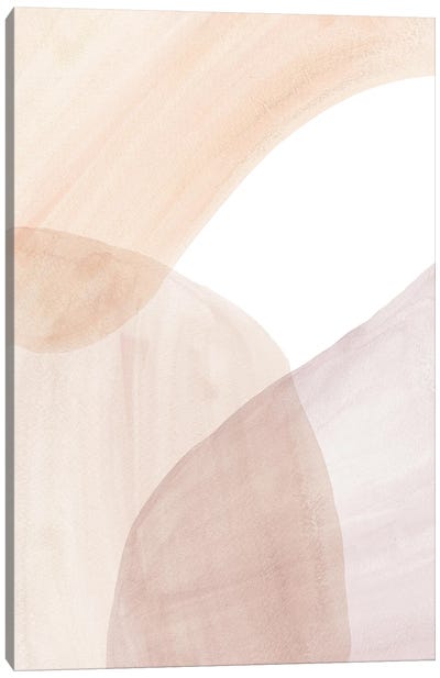 Abstract Soft Colors Art Canvas Art Print - Whales Way