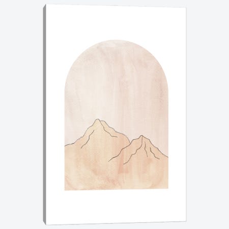 Pastel mountains in arch Canvas Print #WWY132} by Whales Way Canvas Print