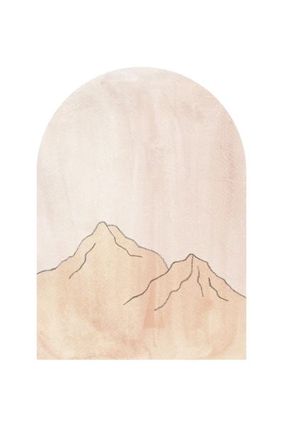 Whales Way: Pastel mountains in arch by Whales Way