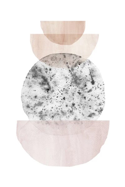 Abstract geometric shapes II by Whales Way art print