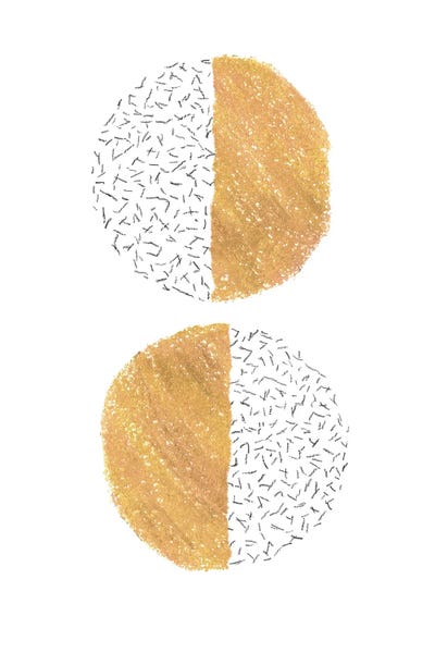 Whales Way: Mustard half circles by Whales Way
