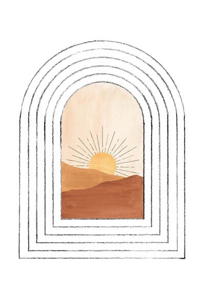 Mid Century Arch And Landscape