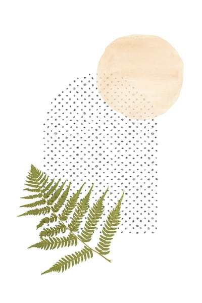 Whales Way: Fern And Abstract Shapes by Whales Way