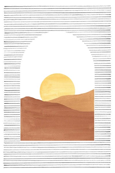 Whales Way: Abstract Sunset In The Arch by Whales Way