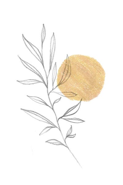 Whales Way: Boho Plant And Sun by Whales Way