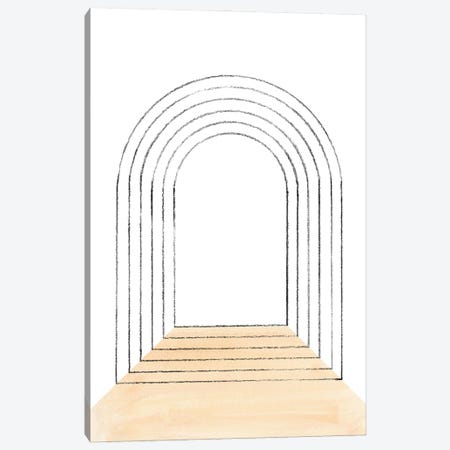 Mid Century Arch Canvas Print #WWY155} by Whales Way Canvas Wall Art