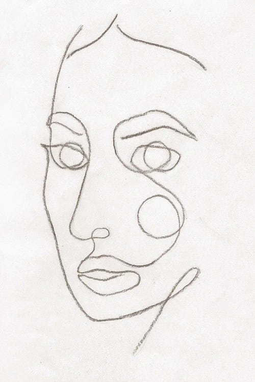 Line Art Woman Face II