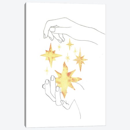 Stars In The Hands Canvas Print #WWY166} by Whales Way Canvas Print