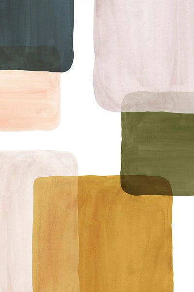 Color Blocks Art II by Whales Way art print