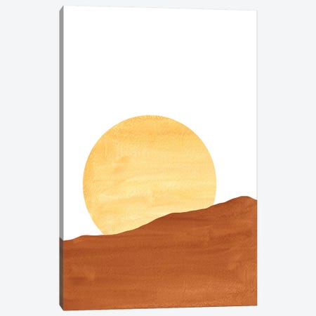 Dunes And Sun Canvas Print #WWY17} by Whales Way Canvas Art