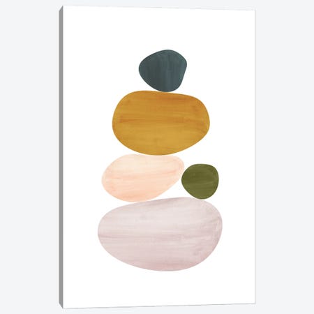 Abstract Stones Canvas Print #WWY180} by Whales Way Canvas Wall Art