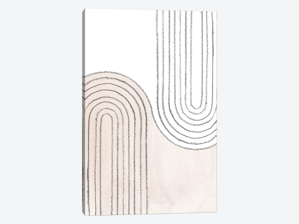 Curved Lines by Whales Way 1-piece Canvas Artwork