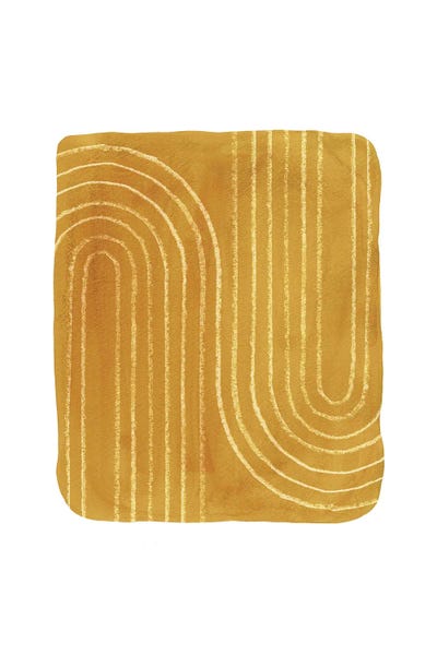 Whales Way: Rust Mustard Art by Whales Way