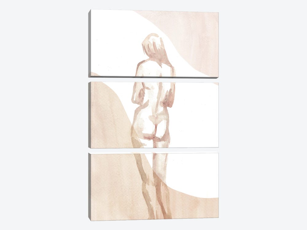 Nude Woman I by Whales Way 3-piece Canvas Artwork