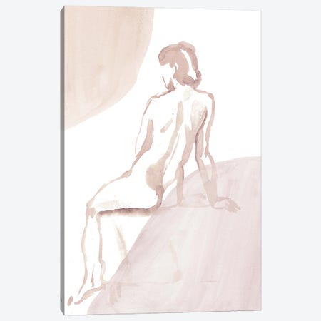 Nude Woman II Canvas Print #WWY201} by Whales Way Canvas Print