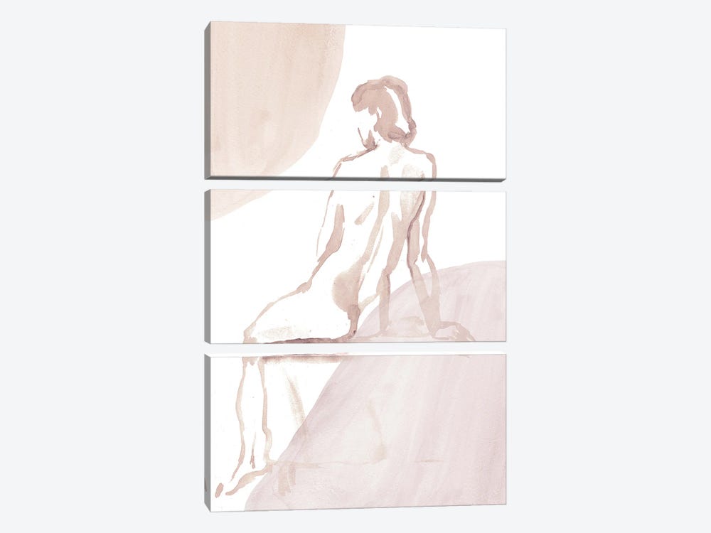 Nude Woman II by Whales Way 3-piece Art Print
