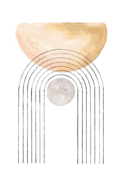 Mid Century Abstract Art by Whales Way art print