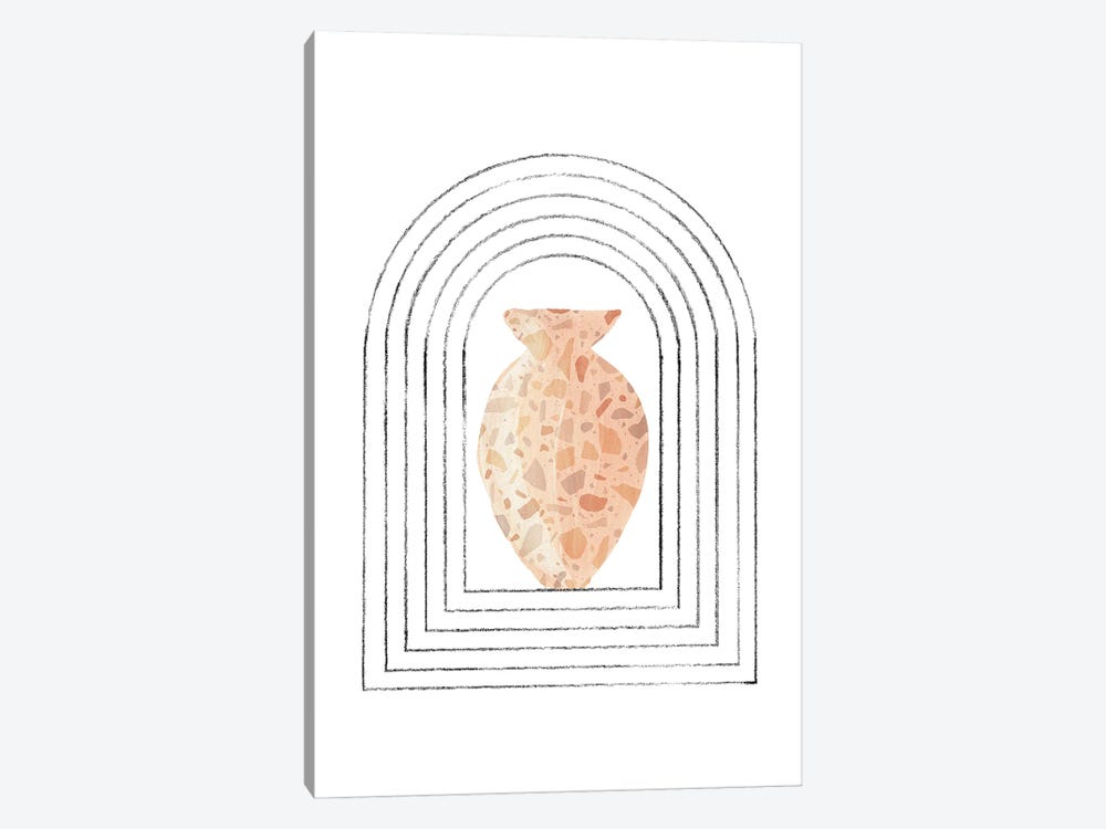 Terrazzo Vase In The Arch by Whales Way 1-piece Art Print